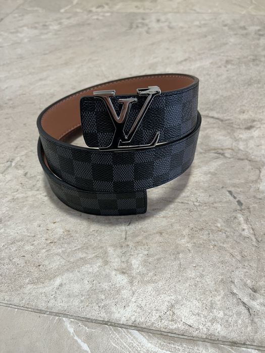 LV belt Damier Graphite
