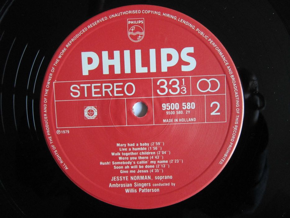 rar vinil Jessye Norman ‎-Negro Spirituals - 1979 Olanda impecabil