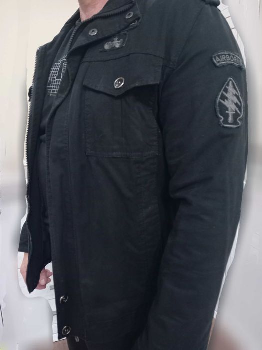 Мъжко черно яке тънко