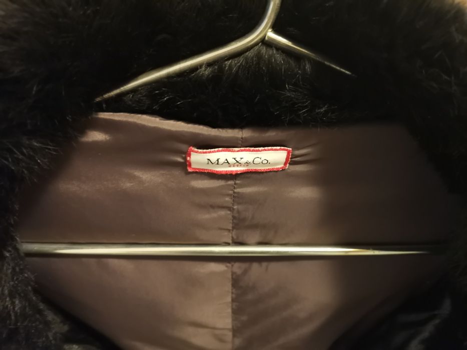 Geaca femei Max&Co guler blana naturala marimea XS