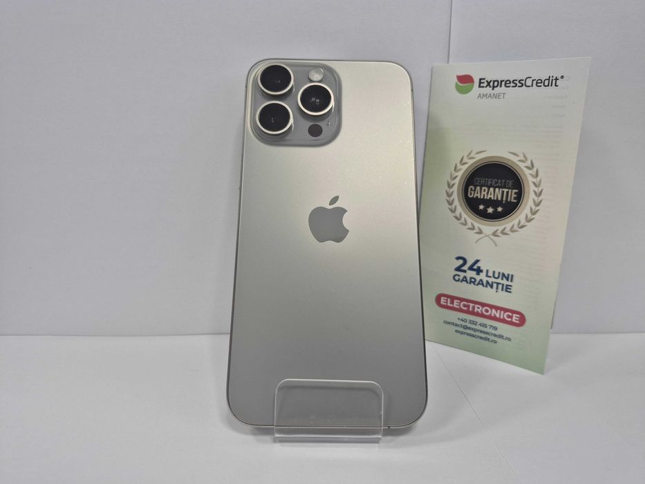 iPhone 15 Pro Max 256Gb (34877/30 Pacurari 2) Garantie 2 ani!