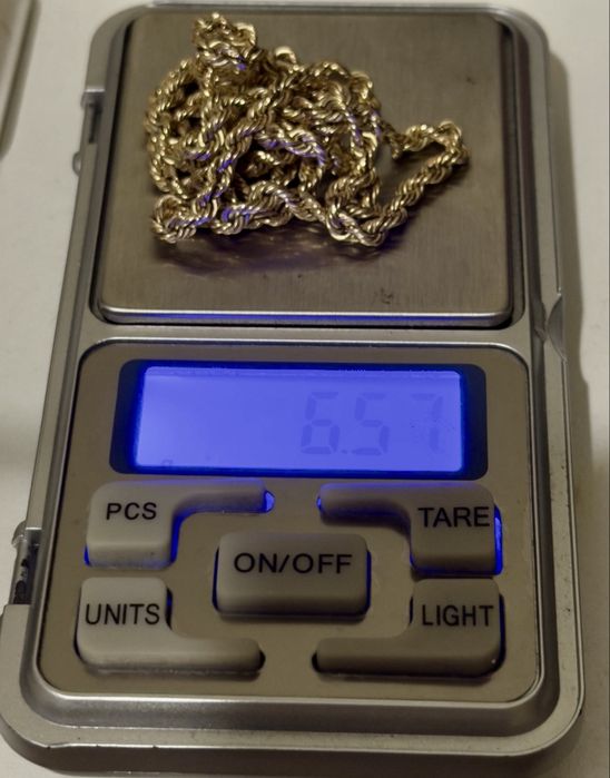 Vand lant aur nou 14k model rope chain sau șnur (500 lei pe gram)