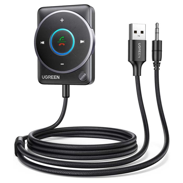 UGREEN Aux Bluetooth 5.4 автомобилен адаптер приемник, с 3.5mm AUX свързване