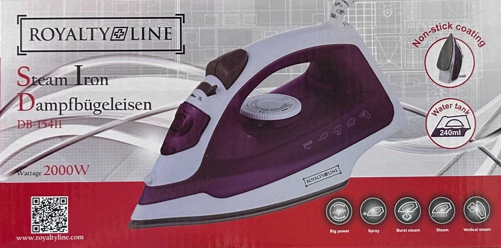 Fier de calcat cu abur ROYALTY LINE DB-15411 [#16707#]