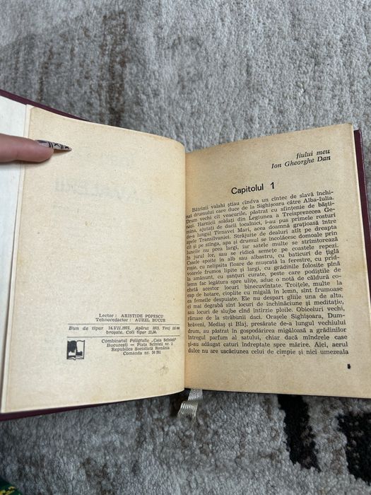 Roman istoric „Cavalerii” – Ioan Dan, Editura Eminescu (Prima ediție, 1975)