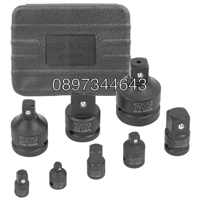 Адаптори ударни 8части Rockforce.