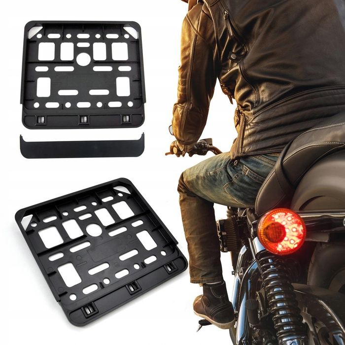 рамка amio на регистрационния номер скутер,мотопед - черна 01169