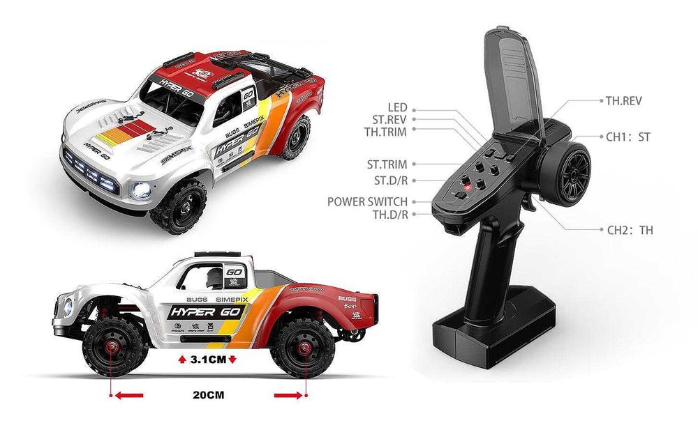 RC Количка MJX Hyper Go 14211 1/14 80KM/H Brushless RC Car 4WD - Нова