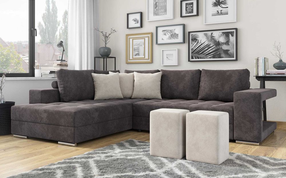 Разтегателен ъглов диван Терано Мебели Виденов