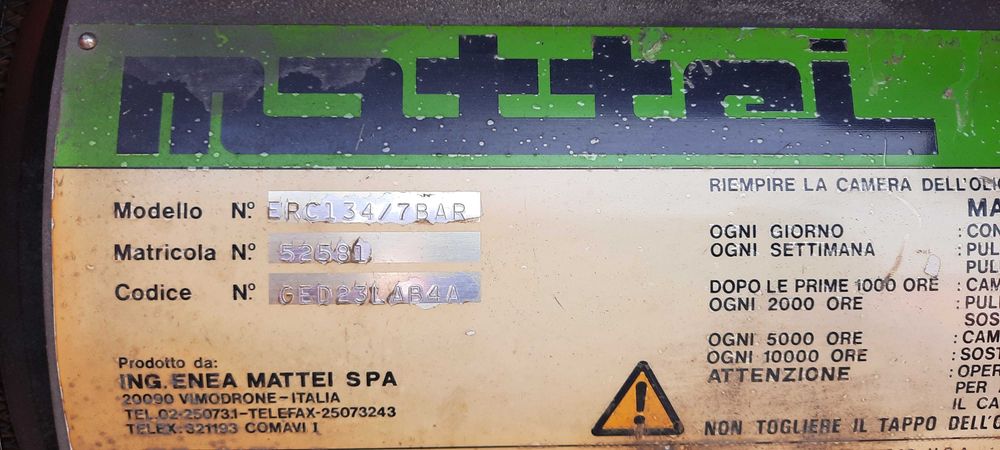Компресор Mattei ERC 1022