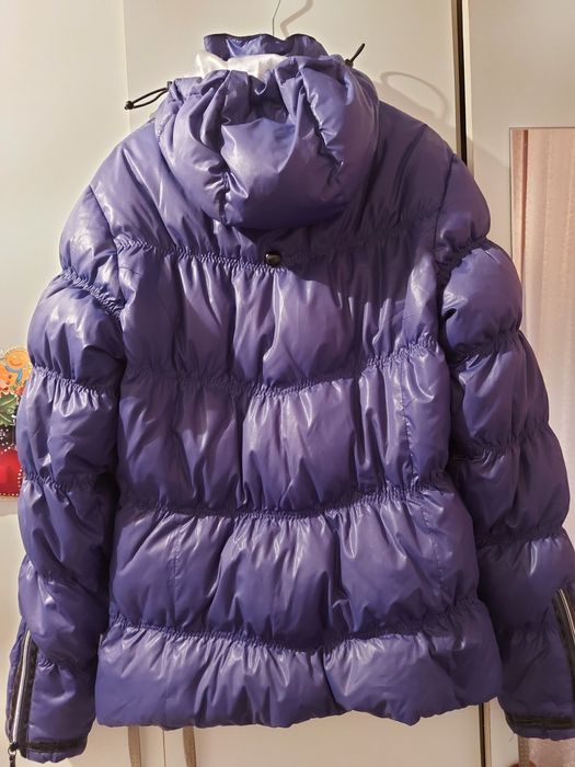 geaca mov M Etirel cu gluga model deosebit