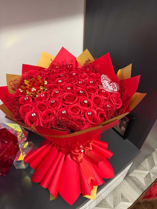 Buchete trandafiri de sapun parfumati