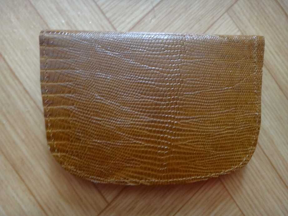 Антика - нов кожен портфейл, естествена кожа портмоне, соц, ретро