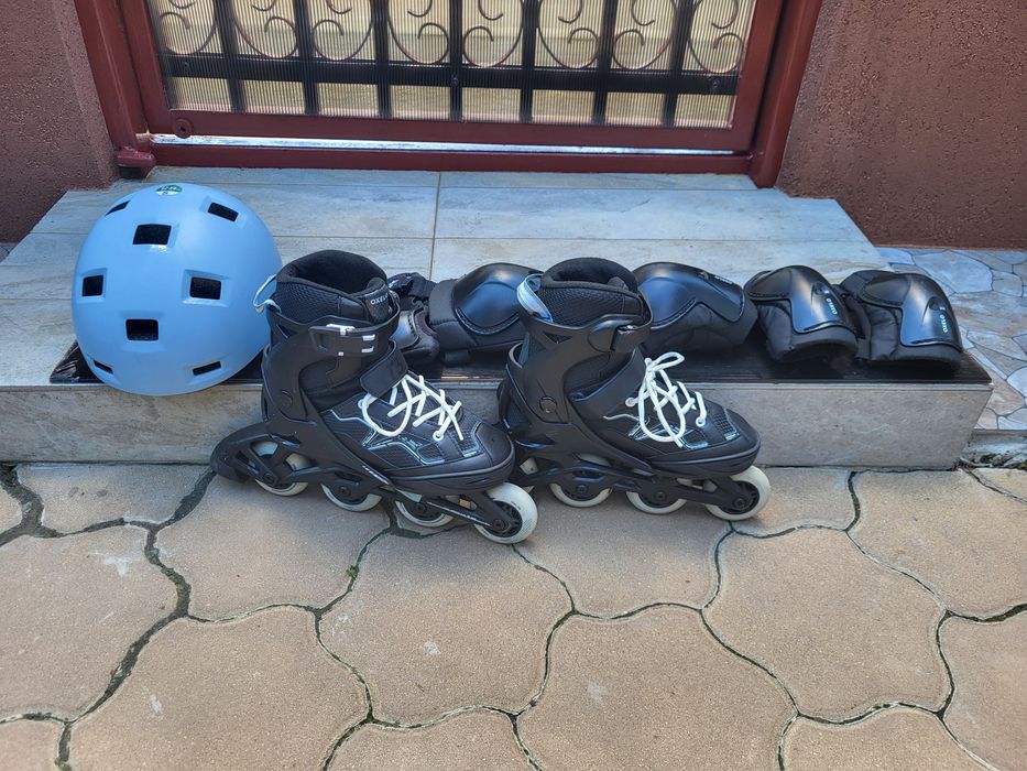 Role Oxelo Fitness FIT3 negre copii reglabile  35-38