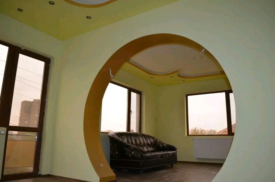 Гипсокартондан девор пергоротка потолок фигура киламиза