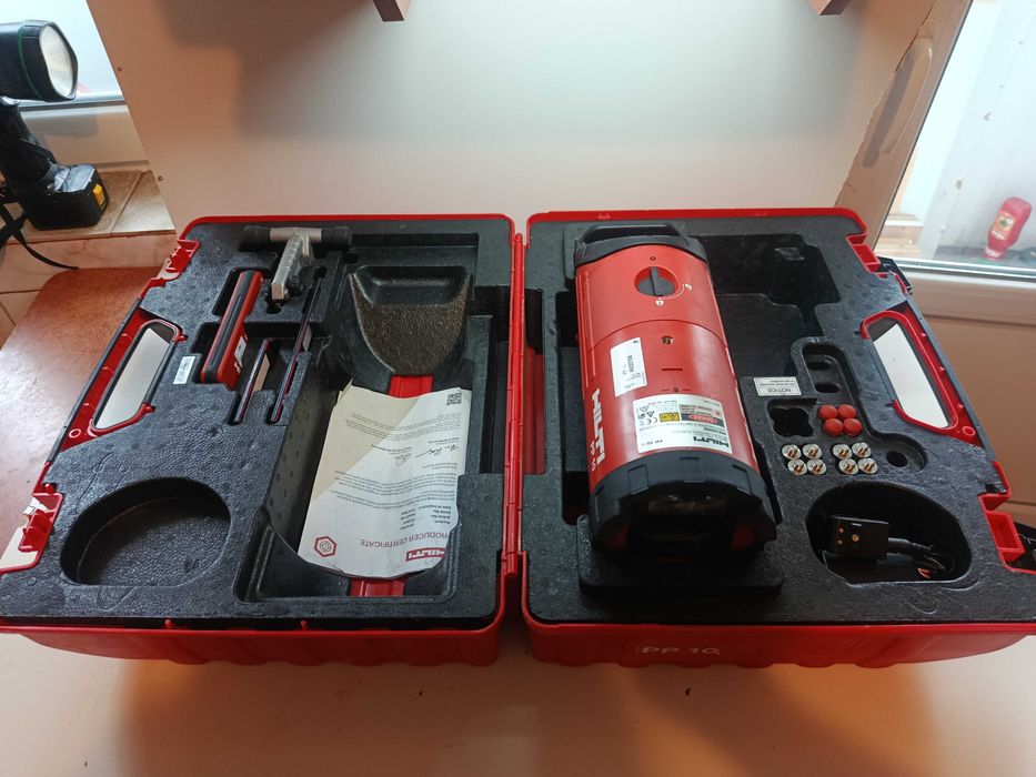 HILTI Laser PP 10 calibrat pentru tevi canalizare la cutie full BOX