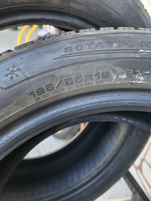 195 55 16 Dunlop 2бр зимни дот 22