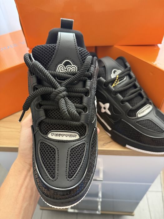 Adidasi Louis Vuitton / LV Skate Black / Negru / Premium