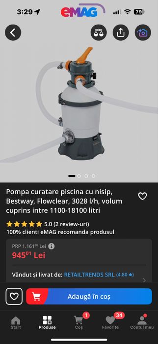 Pompa filtrare piscina pe nisip