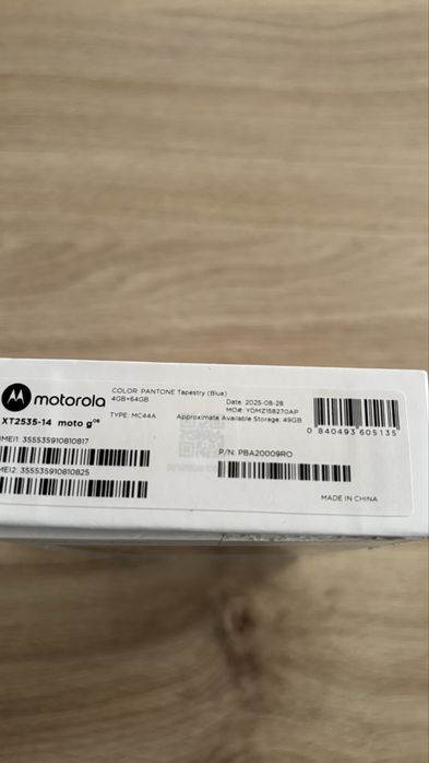 Motorola g 06 чисто нова отворена само за снимките