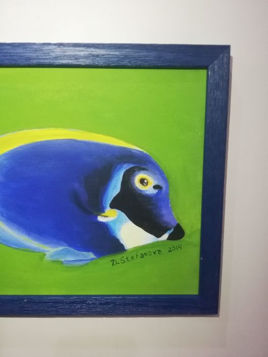 Прекрасна, ярка и много цветна картина с риба.