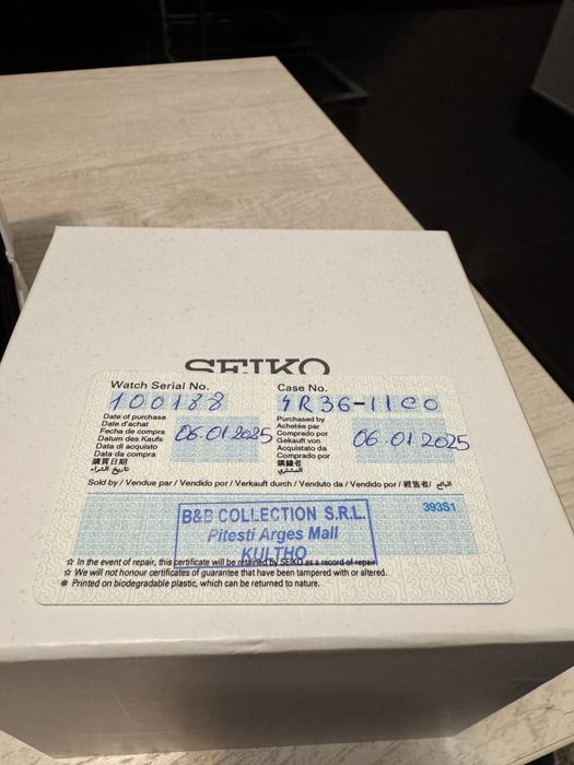 Ceas Seiko SRPG57K1 Prospex Diver Antarctica Penguin Save The Ocean