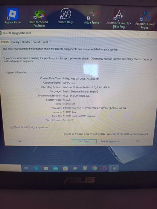 Laptop Asus R510J