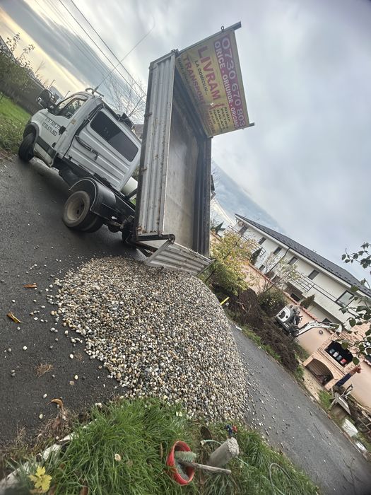 Nisip,balast,pietris,piatra drenaj,beton concasat,frezat de asfalt