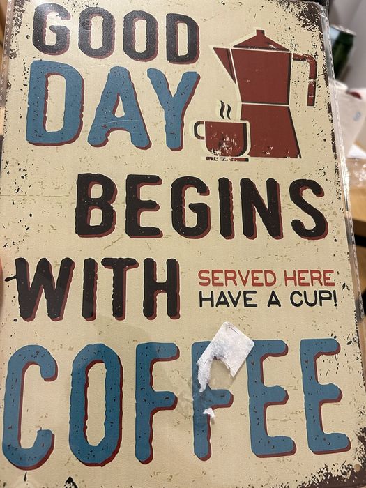 Set postere metal Coffee / cafenea