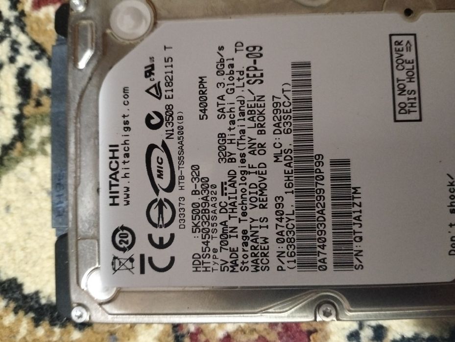 Vand hdd 320gb si placute ram