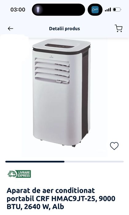 Aer conditionat portabil 9000 BTU si Samsung 12000 BTU NOU GARANTIE