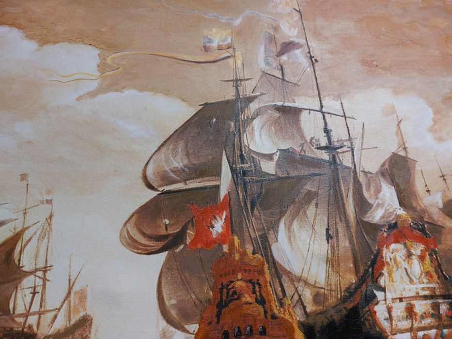 Картина репродукция  Кораби 110х84