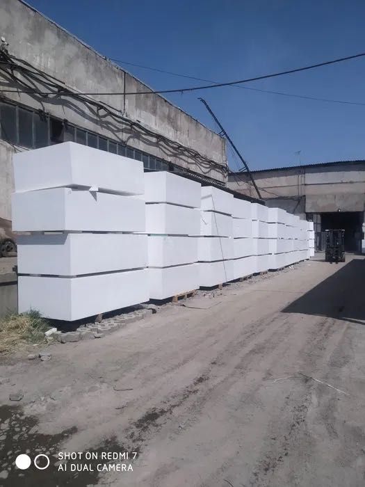 Penoplast bloklar. Optom narxlarda.  О'lcham: 2000мм*1200мм*600мм