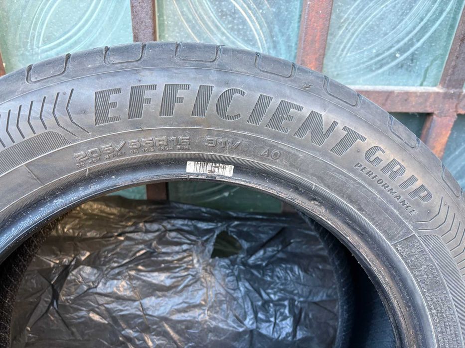 Четири летни гуми Goodyear Efficient Grip 205/55/R16 - 25,000 km ; 2020 година