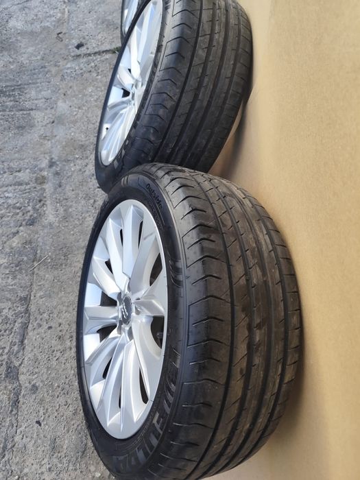 Jante  Audi R18 5×112 A4 A5 A6 A7 anvelope 245 45 18 Fulda vara noi dot 2025 8j ET 26