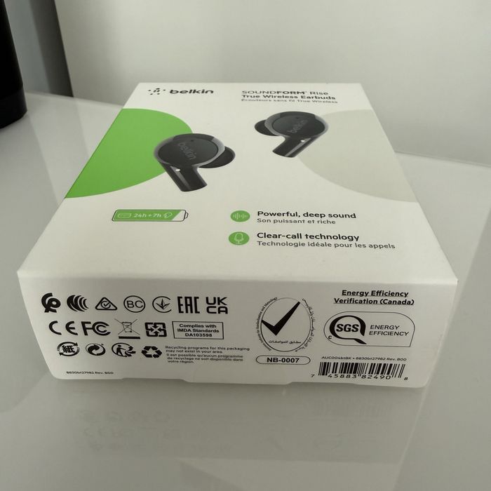 Безжични слушалки Belkin SOUNDFORM Rise True, черни