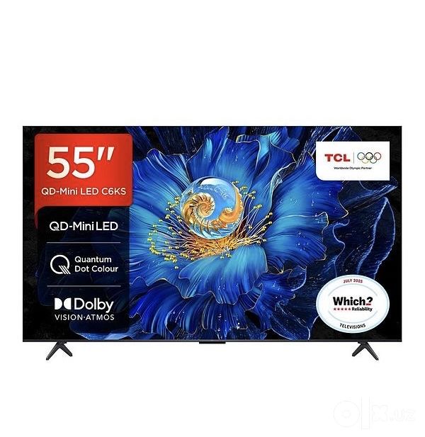 Телевизор TCL 55 C6KS 4K QD-MiniLED 144Hz Google Tv Доставка бесплатно