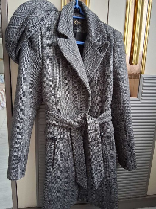Сиво палто cristine размер S