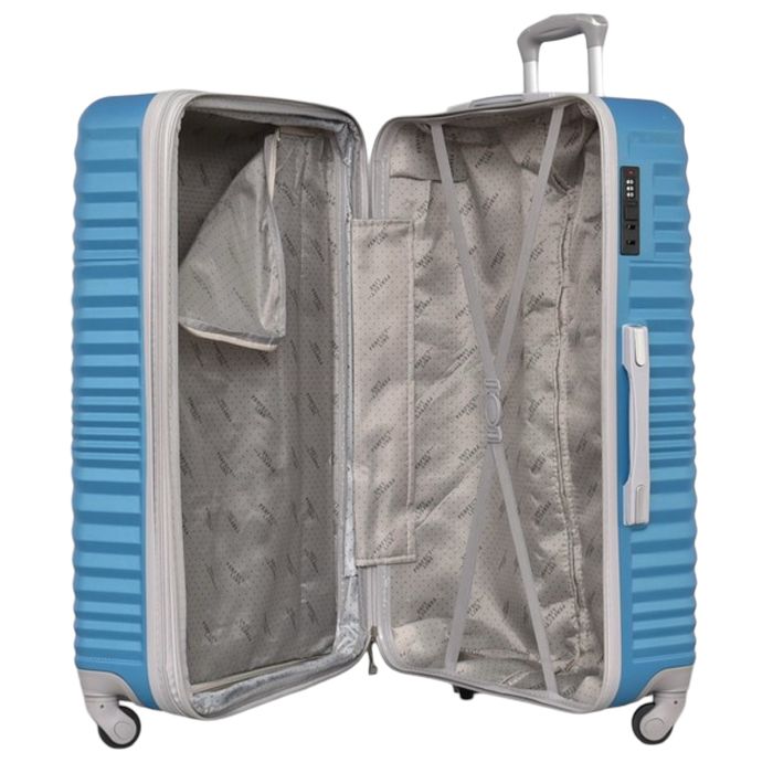 пътнически куфар комплект 4бр 100% ABS удароустойчив лек 4 колела 360°