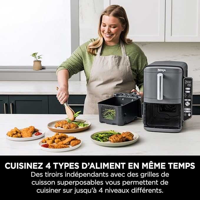 Фритюрник с горещ въздух Ninja Double Stack XL Air Fryer 9.5L SL400EU