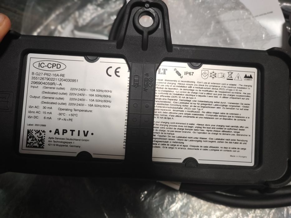 Statie incarcare/cablu original Renault flexicharger type2  10A/16A