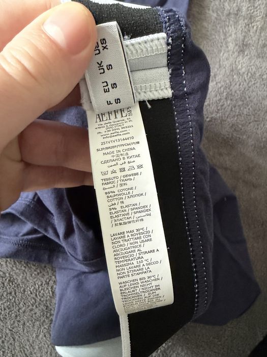 Moschino set 2 boxeri bleumarin cu alb "Do not disturb" marimea S noi