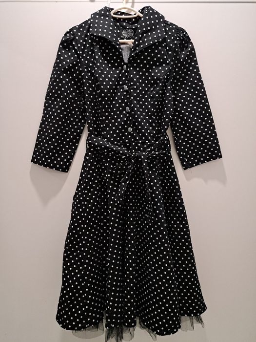 Нова рокля точки с тюл р-р С