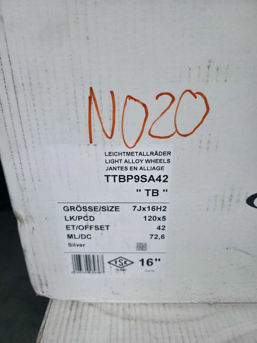 Jante Aliaj 5x120 16'' BMW Seria 1 E82 Seria 3 E46 F30 F31 Seria 5 E60