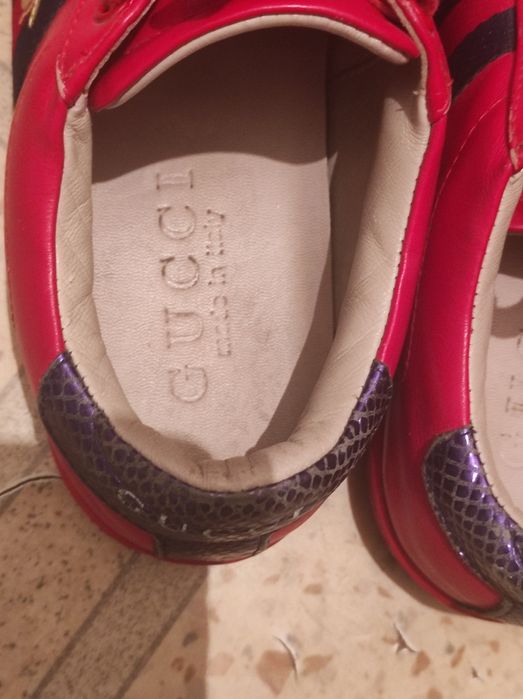 Кеды Gucci Ace original (красные)