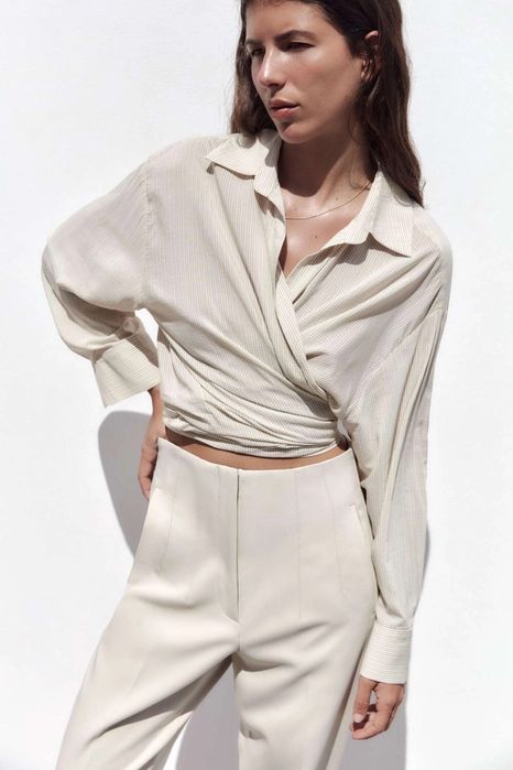 Брюки Zara с высокой посадкой