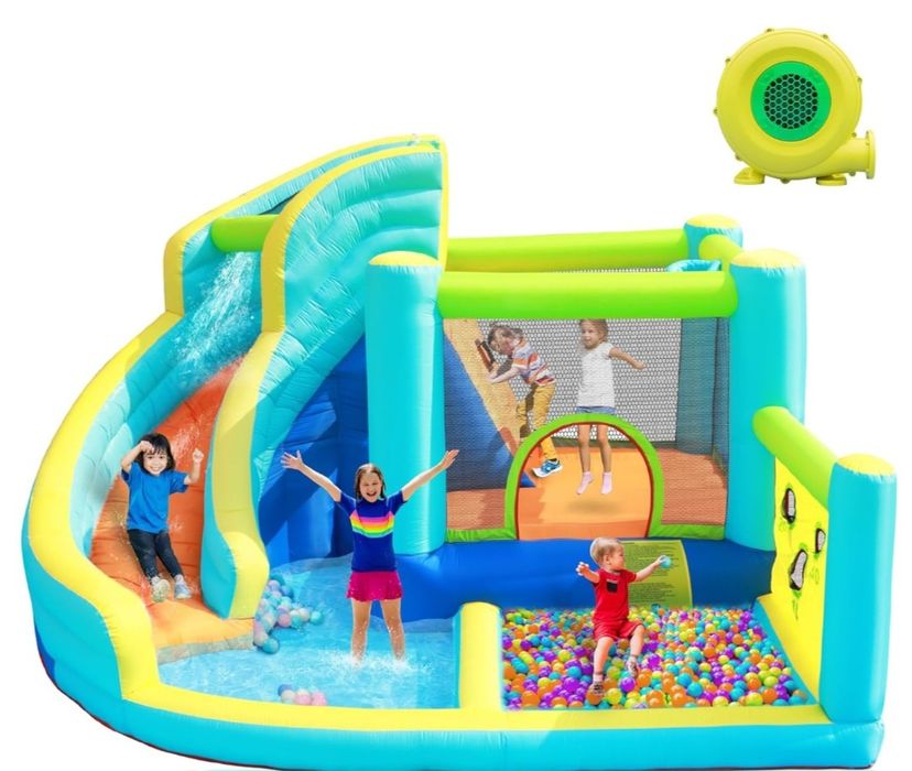 НАЕМ! Надуваем замък с пързалка, басейн и батут
