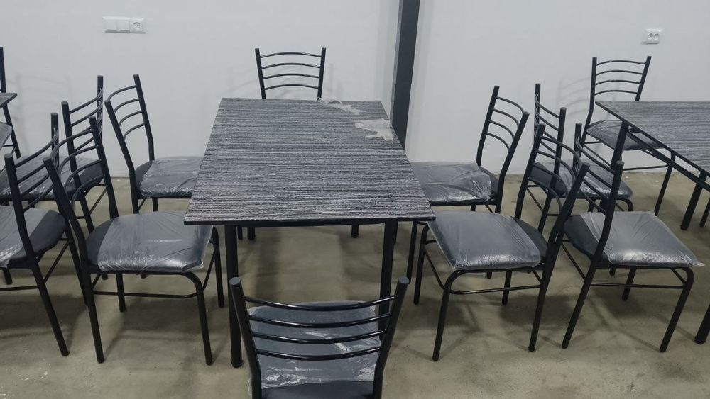 Kafe, Oshxona va Hovli Uchun Ideal Temir Stol-Stul Komplektlari!