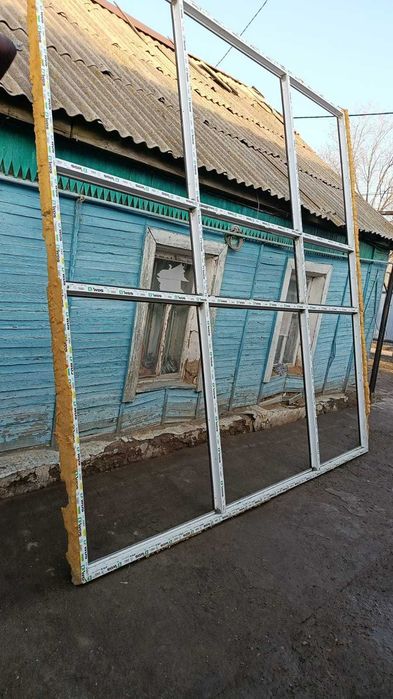 Витражная рамма со стеклопакетом