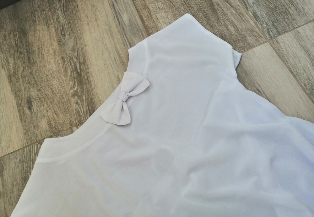 Cămașă dama albă fundă